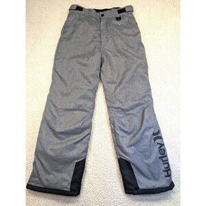 Hurley Youth Boys Snow Ski Pants Gray Large 12-13 Years Adaptive Design